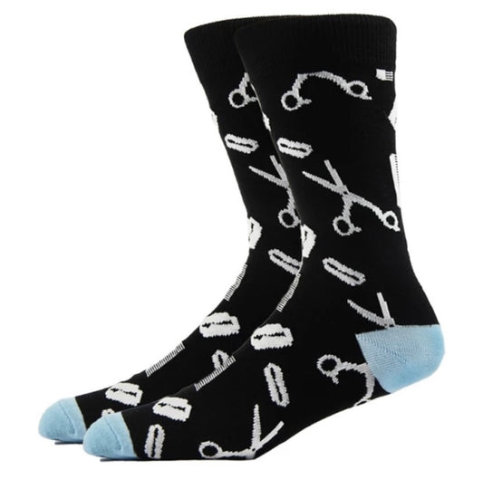 Barber-Hair Stylist Crew Socks