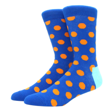 PDG Blue Polka Dots Socks