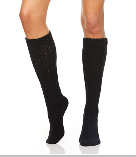 Scrunchy Slouch Socks (Black)