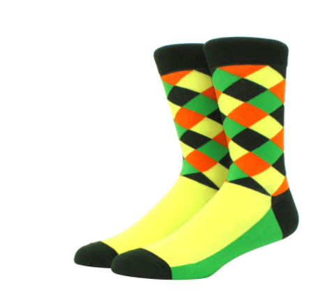 Bob Marley Checkered Crew Socks