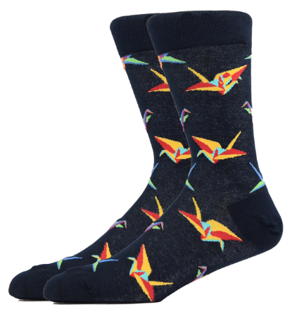 Origami Crew Socks