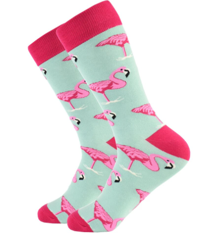 Fun Flamboyant Pink Flamingo Socks