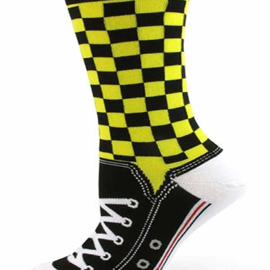 Chucks and Checkers Crew Socks