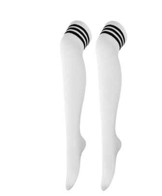 Thigh High Striped Socks (6 options)