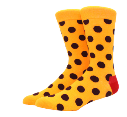 PDG Mustard Yellow Polka Dots Socks