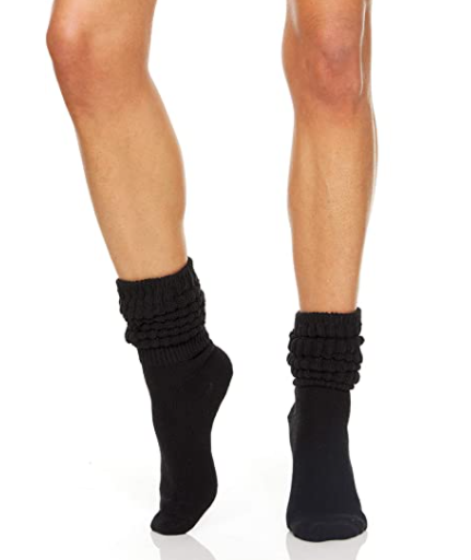 Scrunchy Slouch Socks (Black)