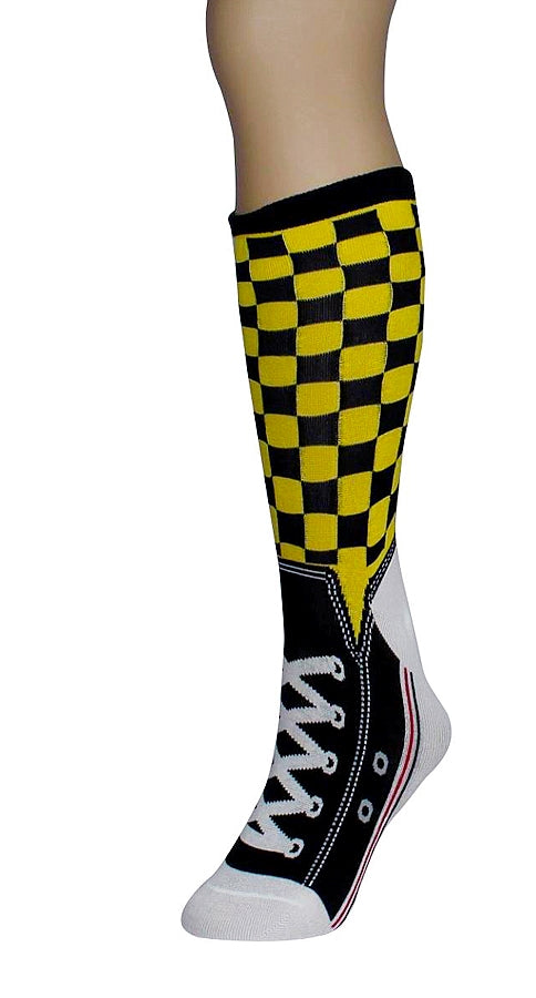 Chucks and Checkers Crew Socks