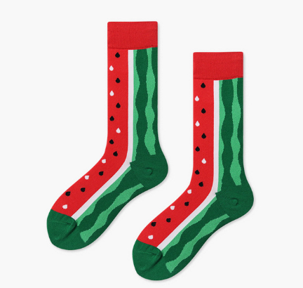 Watermeloon Crew Socks